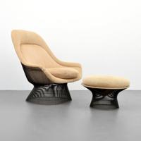 Warren Platner Bronze Finish Lounge Chair & Ottoman - Sold for $6,400 on 06-02-2018 (Lot 1).jpg